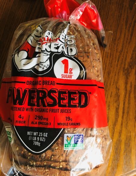 Picture of a loaf of Daves Killer Bread Powerseed bread.