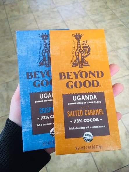 Picture of Beyond Good Chocolate- Crispy Rice and Salted Caramel flavor.