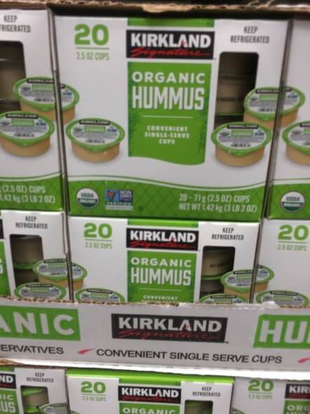 Picture of Kirkland Signature organic hummus single serve cups