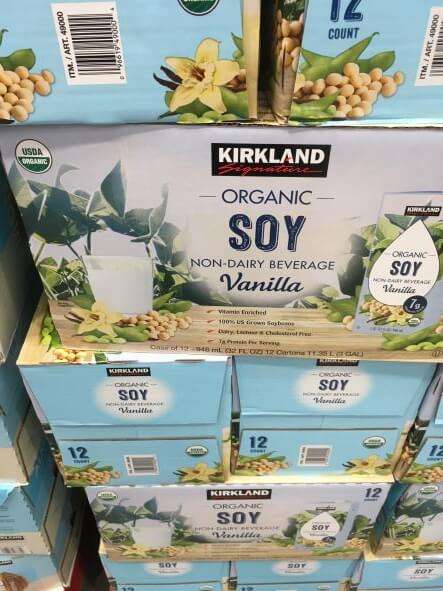 Picture of Kirkland Signature organic soy non dairy beverage vanilla flavor