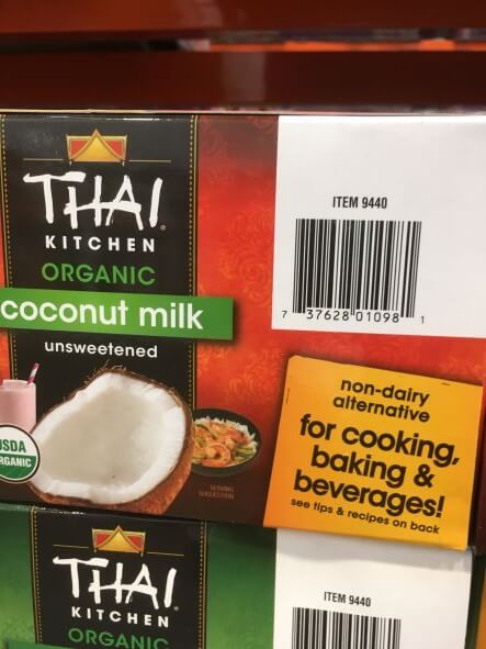 Picture of Thai kitchen organic coconut milk unsweetened